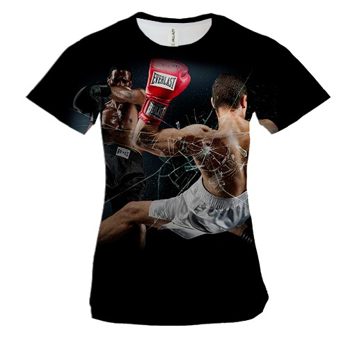 Женская 3D футболка Боксеры