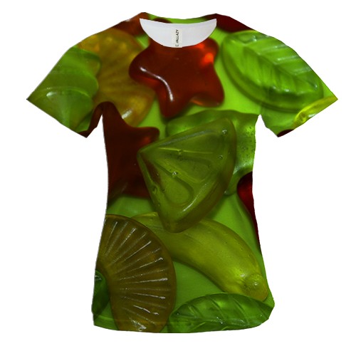 Жіноча 3D футболка з мармеладом