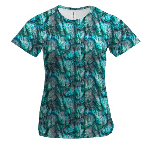 Жіноча 3D футболка з гірською породою