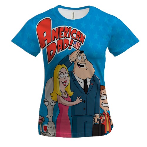 Жіноча 3D футболка American Dad