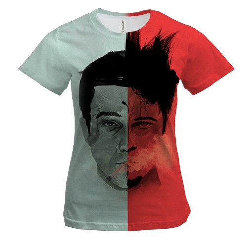 Женская 3D футболка Бойцовский клуб