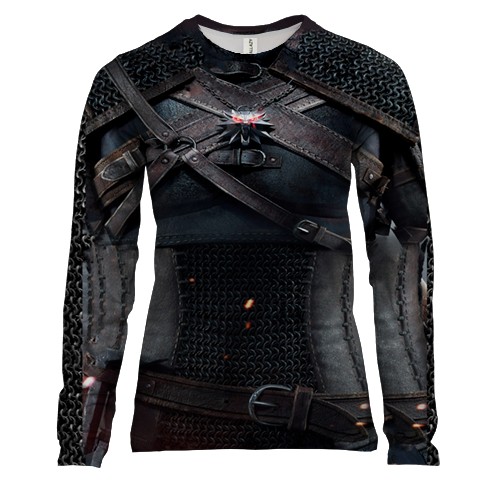 Женский 3D лонгслив Witcher 3 - Геральт