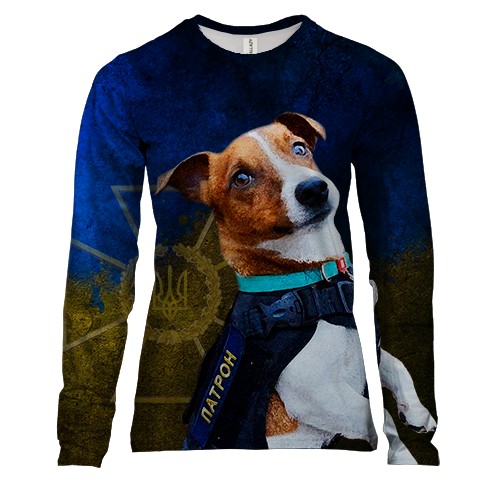 Женский 3D лонгслив Пес Патрон ДСНС