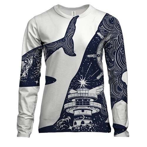 Женский 3D лонгслив Кит Арт