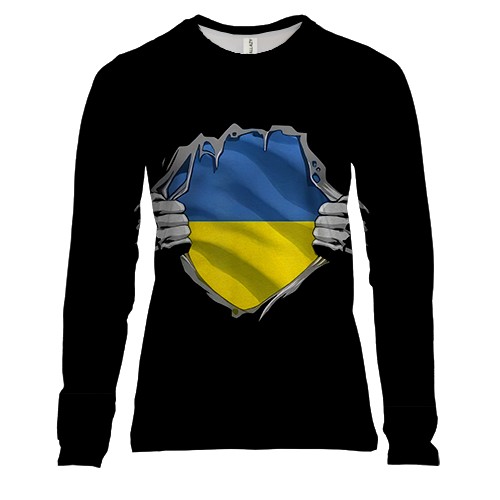 Женский 3D лонгслив Ukrainian inside