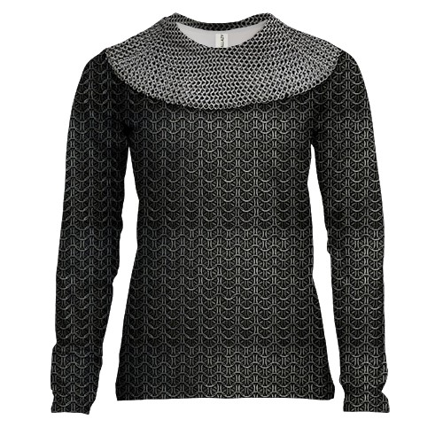 Жіночий 3D лонгслів "Кольчуга"