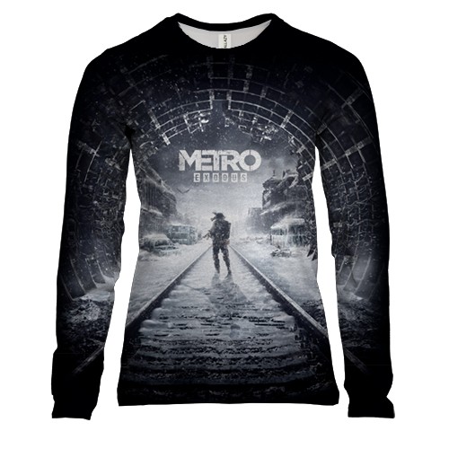 Женский 3D лонгслив Metro Exodus