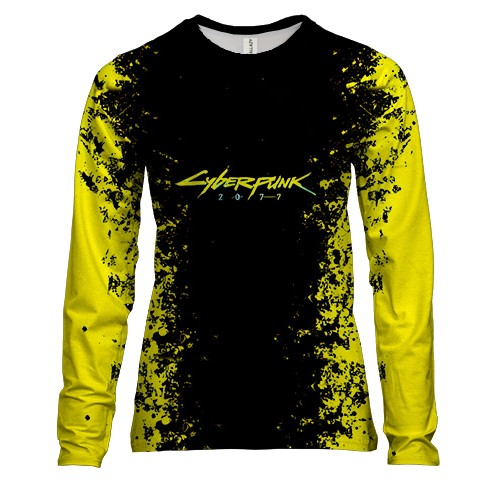 Женский 3D лонгслив Cyberpunk 2077