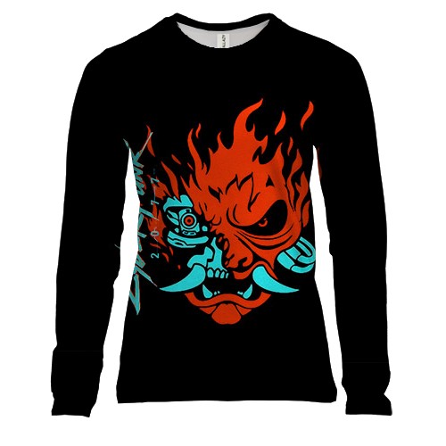 Женский 3D лонгслив Cyberpunk (2)