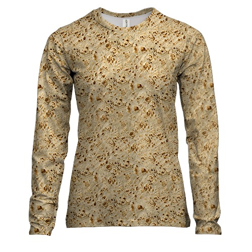 Женская 3D футболка с длинными рукавами Лаваш