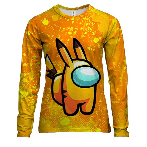 Женский 3D лонгслив AMONG US - Pikachu