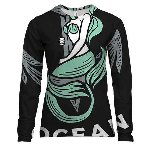 Женский 3D лонгслив Ocean
