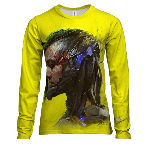 Женский 3D лонгслив Cyberpunk 2077 Female