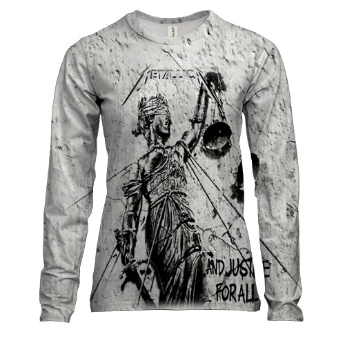 Женский 3D лонгслив Metallica - And Justice for All
