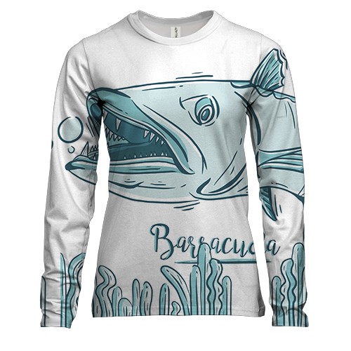 Женский 3D лонгслив Barracuda