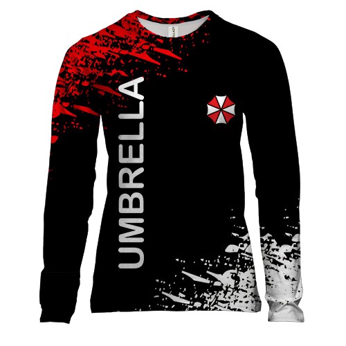 Жіночий 3D лонгслів Umbrella corporation (2)