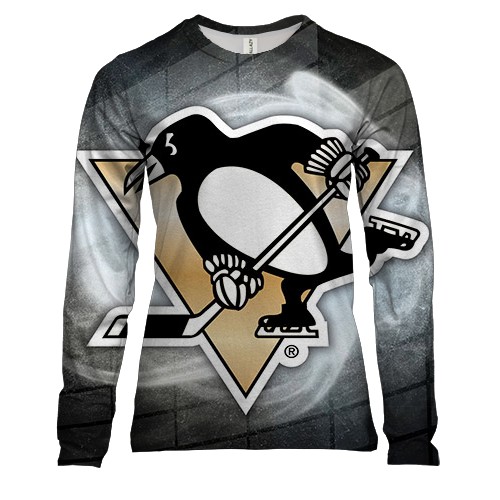 Женский 3D лонгслив Pittsburgh Penguins