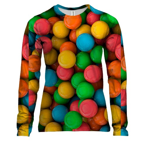 Жіночий 3D лонгслів з драже