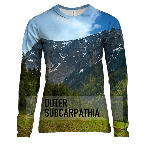 Женский 3D лонгслив Прикарпатье