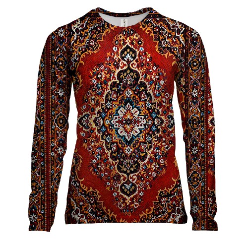 Женский 3D лонгслив с ковром