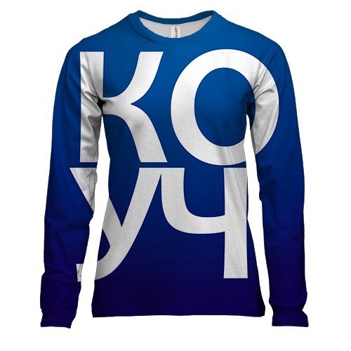 Женский 3D лонгслив КОУЧ