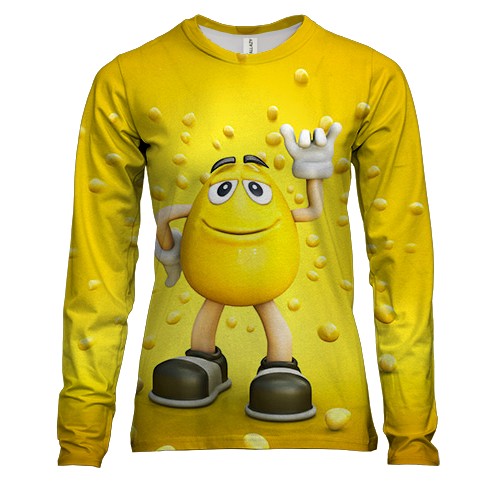 Женский 3D лонгслив "m&m