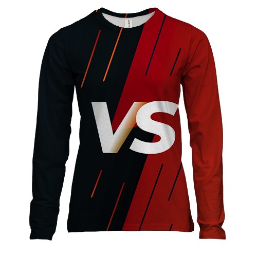 Женский 3D лонгслив VS