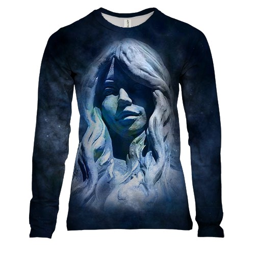 Жіночий 3D лонгслів зі знаком зодіаку - Діва