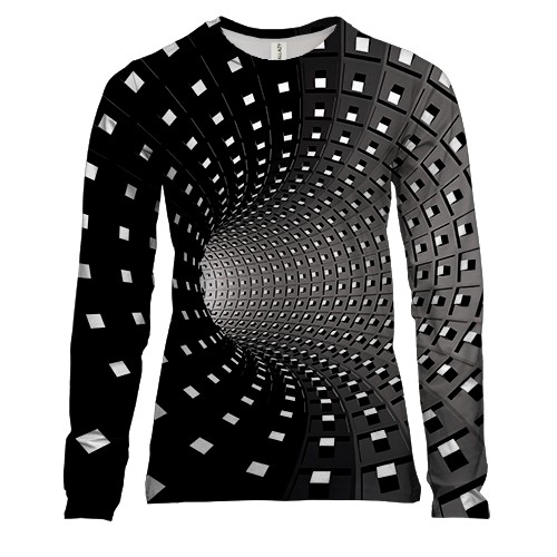 Женский 3D лонгслив Арт-Тоннель