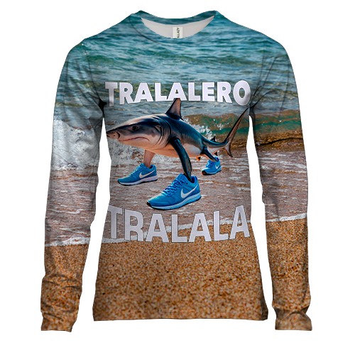 Женский 3D лонгслив Tralaleo Tralala