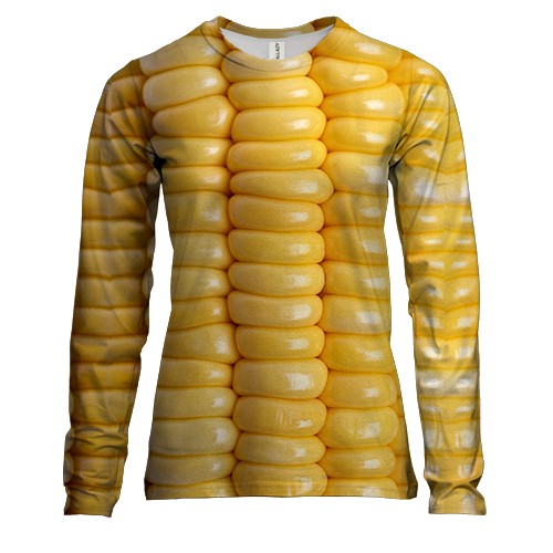 Жіночий 3D лонгслів Кукурудза