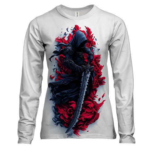 Жіночий 3D лонгслів Темний лицар (АРТ)