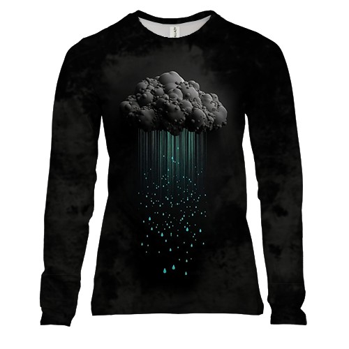 Жіночий 3D лонгслів Кислотний дощ