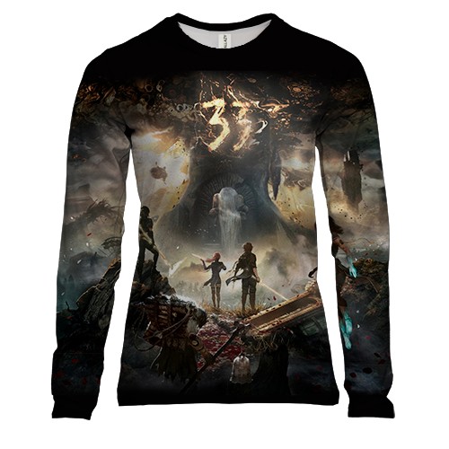 Женский 3D лонгслив Clair Obscur: Expedition 33 - Monolith