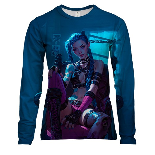 Женский 3D лонгслив JINX - LoL