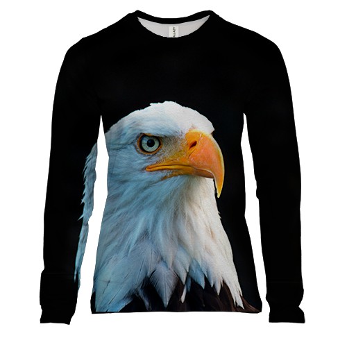 Женский 3D лонгслив Американский Орёл