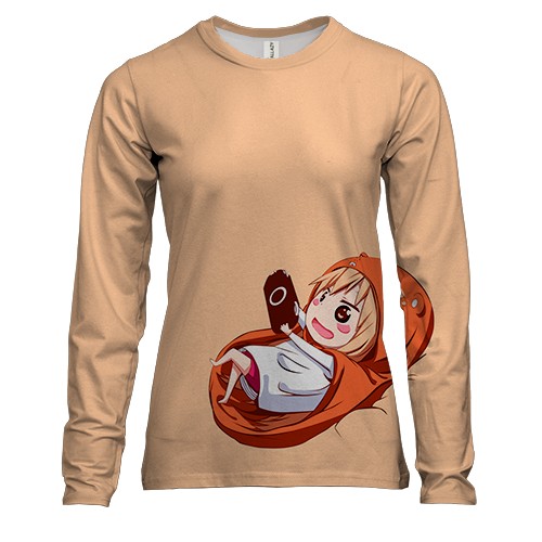 Женский 3D лонгслив Двуличная сестрёнка Умару!