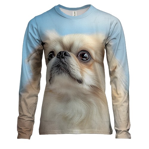 Женский 3D лонгслив Пекинес