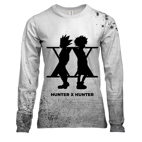 Женский 3D лонгслив Hunter X Hunter - силуэт героев