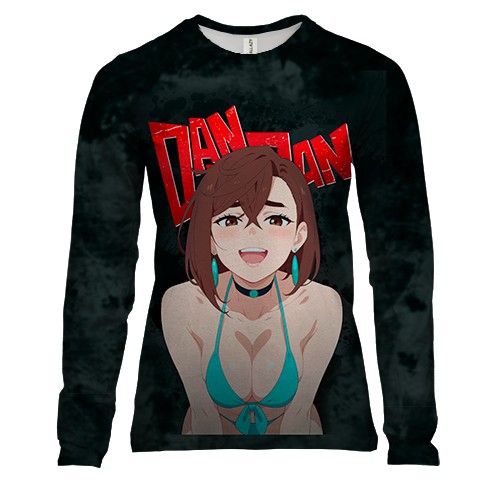 Женский 3D лонгслив Momo Ayase - Dandadan