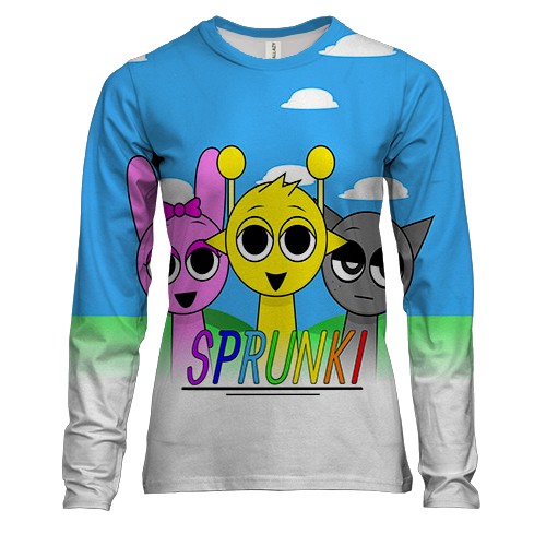 Жіночий 3D лонгслів Sprunki