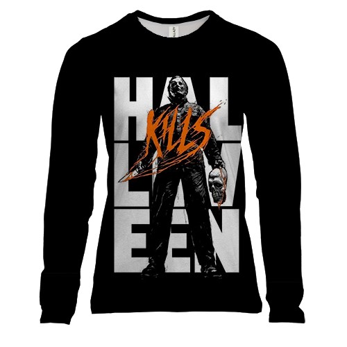 Жіночий 3D лонгслів Хелловін вбиває