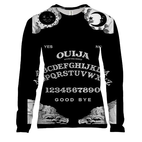 Женский 3D лонгслив Доска Уиджи