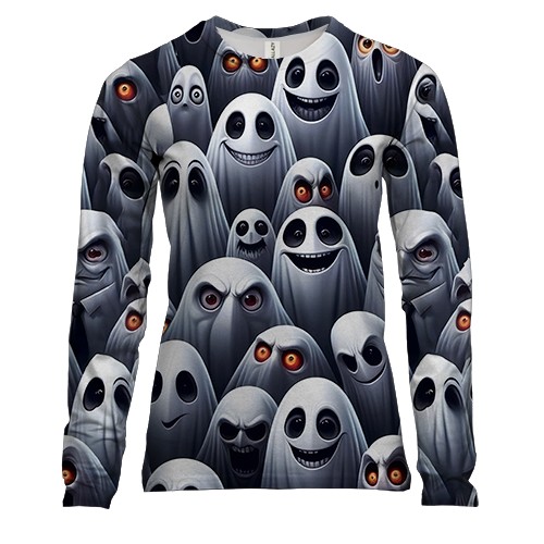 Женский 3D лонгслив Привидения