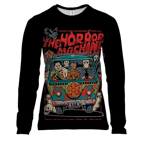 Женский 3D лонгслив The Horror Machine