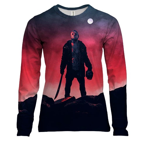 Женский 3D лонгслив Jason Voorhees - "Friday the 13th"