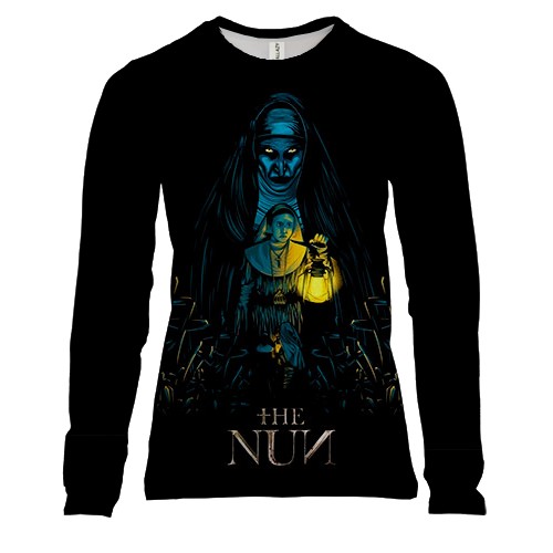 Женский 3D лонгслив "The Nun" - horror