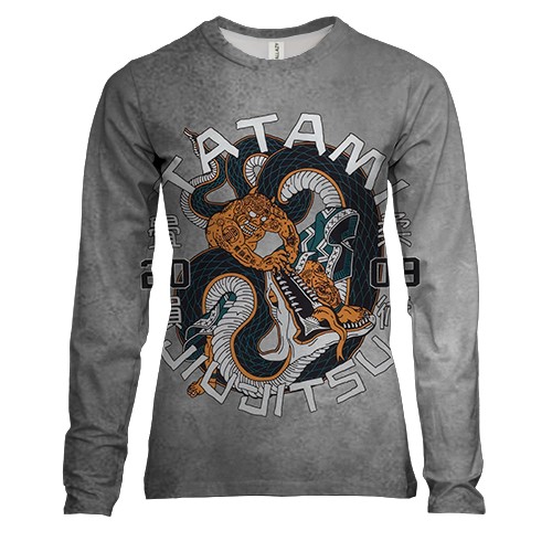 Жіночий 3D лонгслів Jiu-Jitsu Tatami