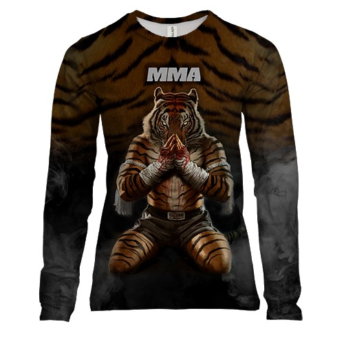 Жіночий 3D лонгслів Тигр MMA