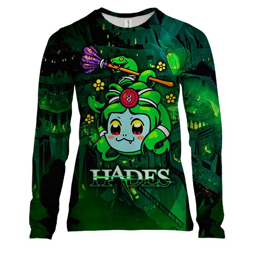 Женский 3D лонгслив Hades - Medusa
